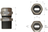 Picture of M20x1,5 / A=11,7mm / TL=9,0mm