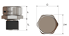 Picture of M12x1,5 / bar=0,2 / TL=10,0mm